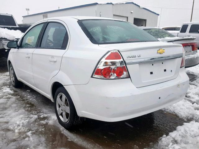 KL1TD5DE3BB232336 - 2011 CHEVROLET AVEO LS WHITE photo 3