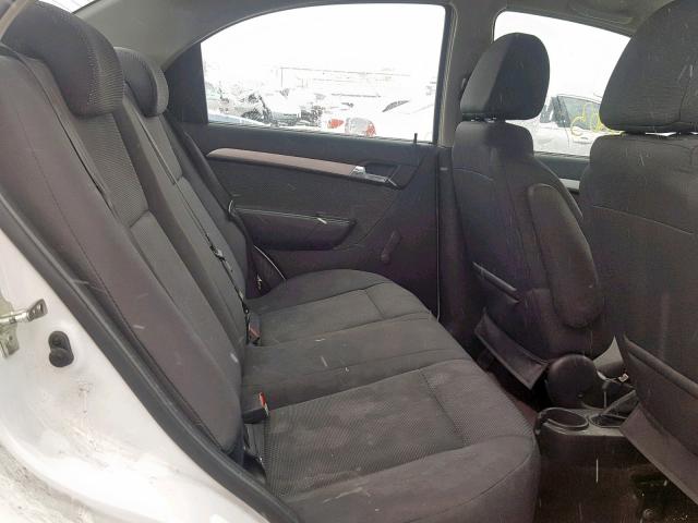 KL1TD5DE3BB232336 - 2011 CHEVROLET AVEO LS WHITE photo 6