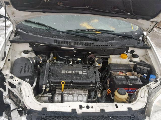 KL1TD5DE3BB232336 - 2011 CHEVROLET AVEO LS WHITE photo 7