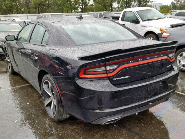 2C3CDXHGXHH546151 - 2017 DODGE CHARGER SX BLACK photo 3