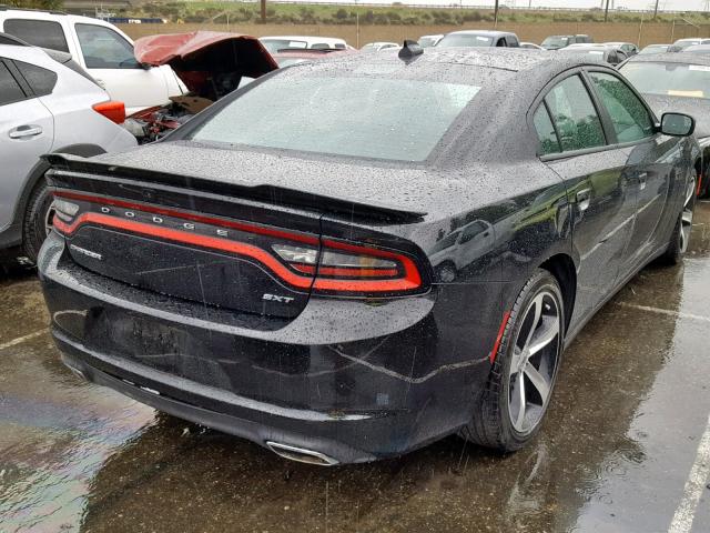 2C3CDXHGXHH546151 - 2017 DODGE CHARGER SX BLACK photo 4