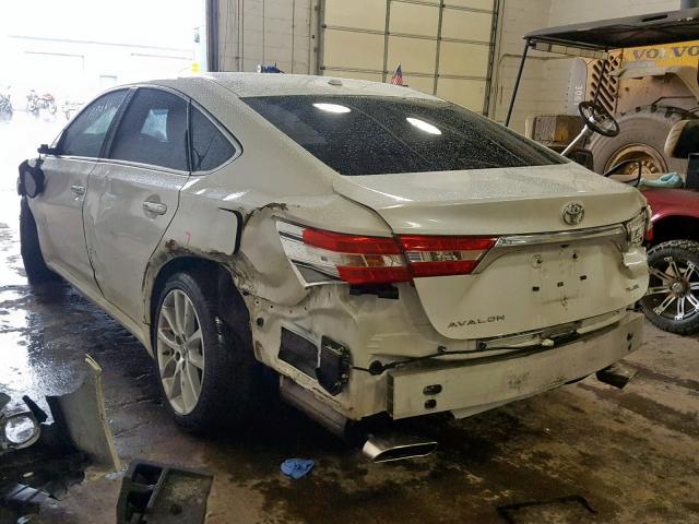 4T1BK1EB6DU028429 - 2013 TOYOTA AVALON BAS WHITE photo 3