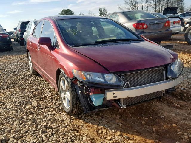 1HGFA16908L117074 - 2008 HONDA CIVIC EXL BURGUNDY photo 1