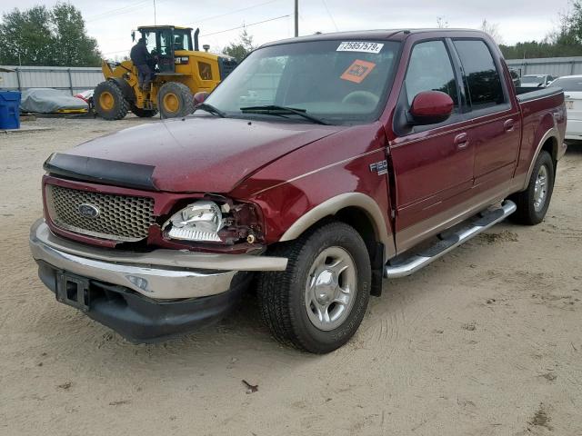 1FTRW07L83KA64172 - 2003 FORD F150 SUPER MAROON photo 2