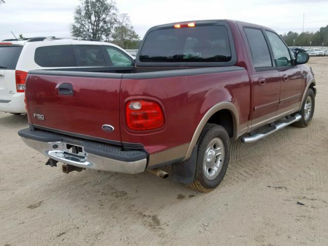 1FTRW07L83KA64172 - 2003 FORD F150 SUPER MAROON photo 4