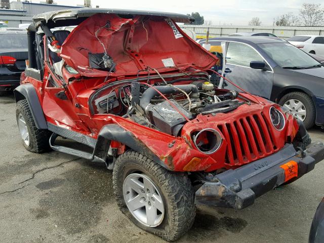 1J4FA69SX6P740809 - 2006 JEEP WRANGLER / RED photo 1