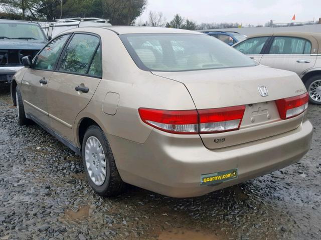 1HGCM56184A056784 - 2004 HONDA ACCORD DX TAN photo 3