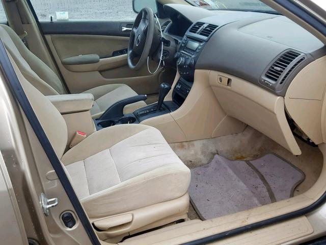 1HGCM56184A056784 - 2004 HONDA ACCORD DX TAN photo 5