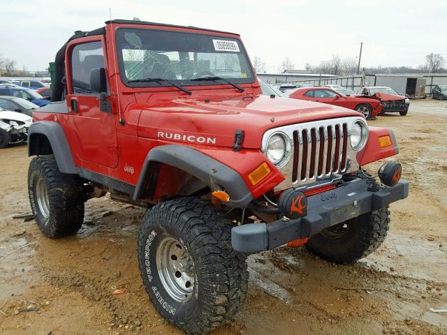 1J4FA69S15P313680 - 2005 JEEP WRANGLER / RED photo 1