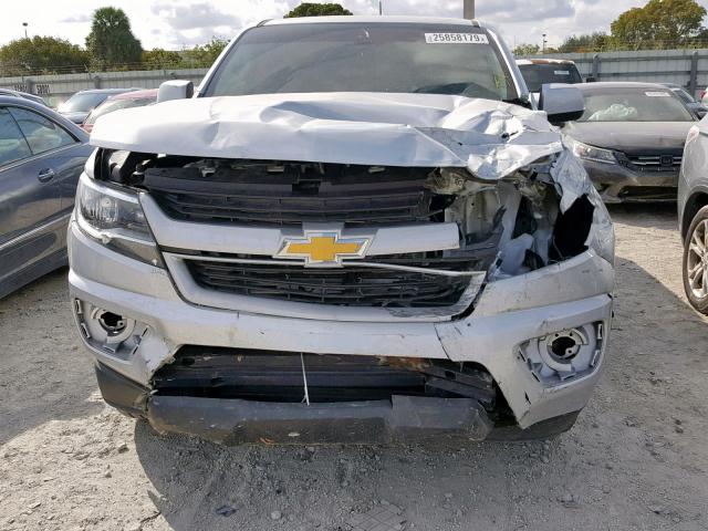 1GCGSBEA9H1220300 - 2017 CHEVROLET COLORADO SILVER photo 9