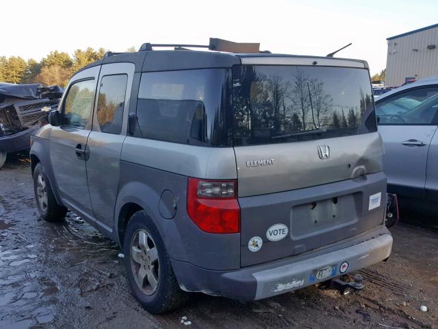 5J6YH28563L007443 - 2003 HONDA ELEMENT EX GRAY photo 3