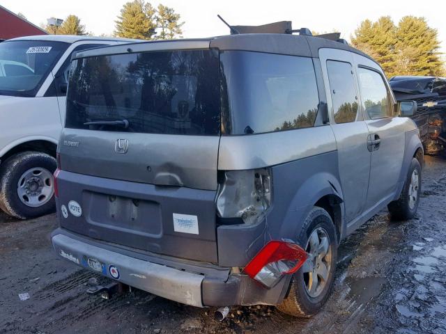 5J6YH28563L007443 - 2003 HONDA ELEMENT EX GRAY photo 4