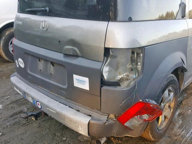 5J6YH28563L007443 - 2003 HONDA ELEMENT EX GRAY photo 9