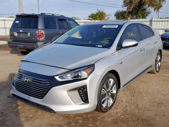 KMHC85LC0KU124026 - 2019 HYUNDAI IONIQ LIMI SILVER photo 2