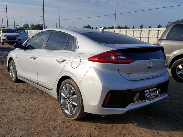 KMHC85LC0KU124026 - 2019 HYUNDAI IONIQ LIMI SILVER photo 3