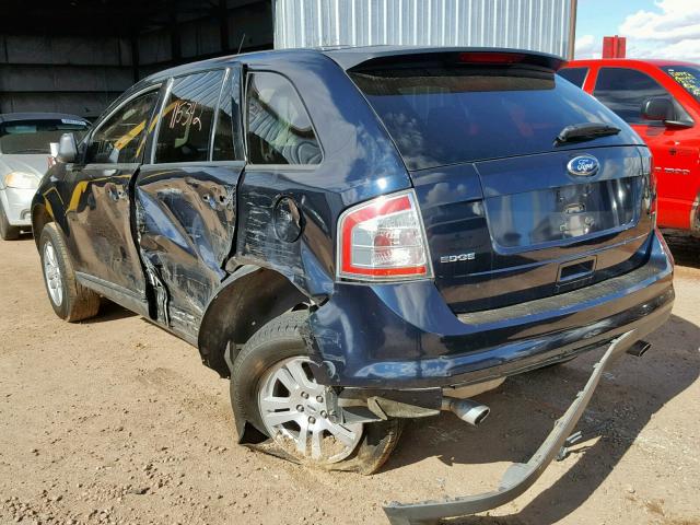 2FMDK3GC4ABB39718 - 2010 FORD EDGE SE BLUE photo 3