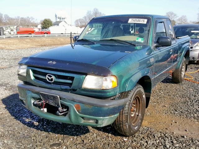 4F4YR16U91TM19982 - 2001 MAZDA B3000 CAB GREEN photo 2