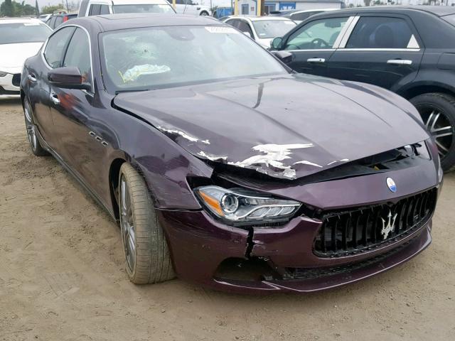 ZAM57XSA2H1240491 - 2017 MASERATI GHIBLI PURPLE photo 1