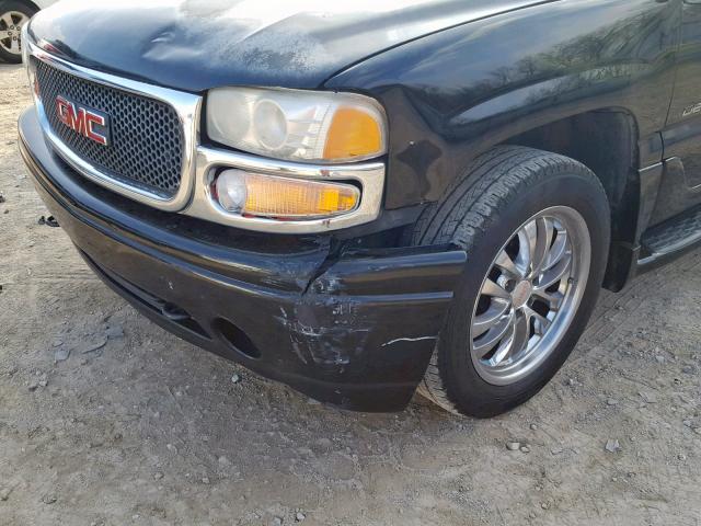 1GKEK63U86J148034 - 2006 GMC YUKON DENA BLACK photo 9