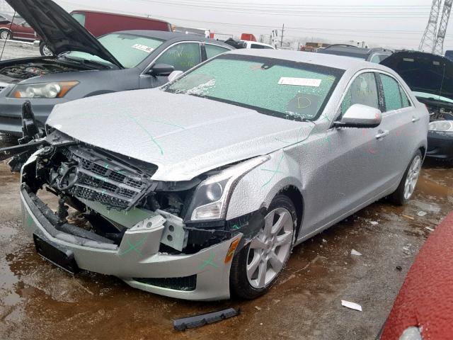 1G6AA5RX9D0156058 - 2013 CADILLAC ATS SILVER photo 2