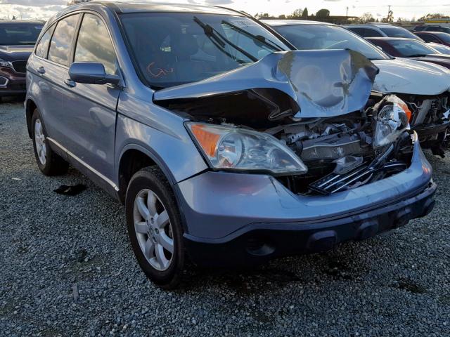 JHLRE48727C075120 - 2007 HONDA CR-V EXL BLUE photo 1