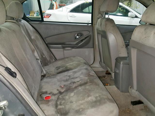 1G1ZS58F68F126758 - 2008 CHEVROLET MALIBU LS Gris photo 6