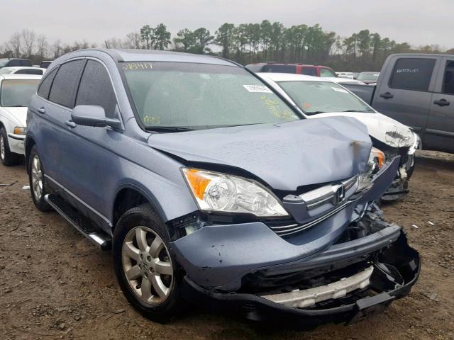 JHLRE38738C057625 - 2008 HONDA CR-V EXL BLUE photo 1