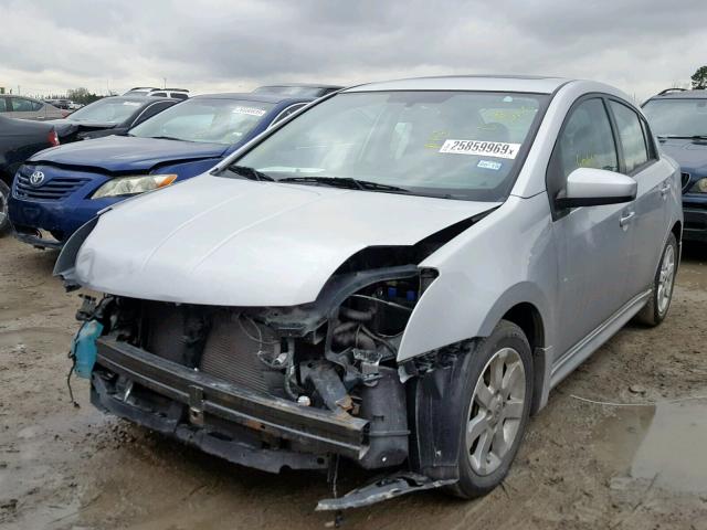 3N1AB6AP9CL737639 - 2012 NISSAN SENTRA 2.0 SILVER photo 2