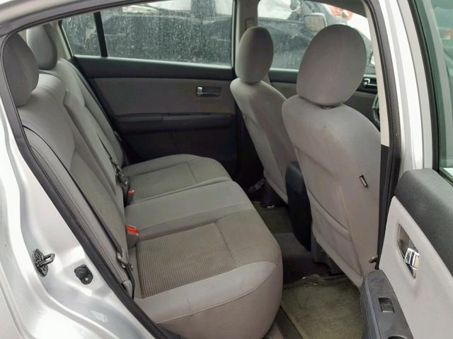 3N1AB6AP9CL737639 - 2012 NISSAN SENTRA 2.0 SILVER photo 6