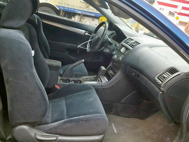 1HGCM72673A012609 - 2003 HONDA ACCORD EX BLUE photo 5