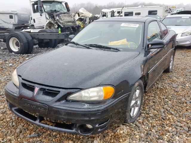 1G2NV12E72C140820 - 2002 PONTIAC GRAND AM G BLACK photo 2