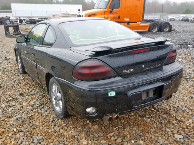 1G2NV12E72C140820 - 2002 PONTIAC GRAND AM G BLACK photo 3