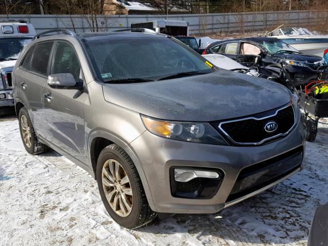 5XYKWDA24BG171491 - 2011 KIA SORENTO SX GRAY photo 1