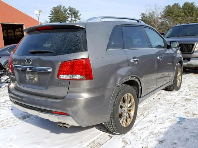 5XYKWDA24BG171491 - 2011 KIA SORENTO SX GRAY photo 4