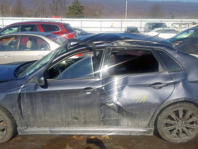 JF1GE7G66AG515053 - 2010 SUBARU IMPREZA WR GRAY photo 9