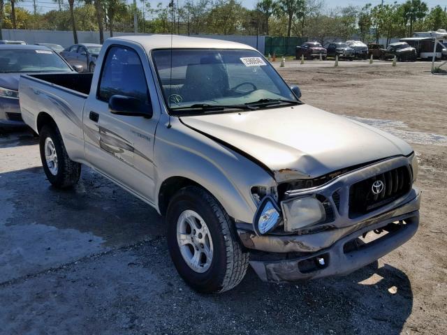 5TENL42N21Z862179 - 2001 TOYOTA TACOMA SILVER photo 1