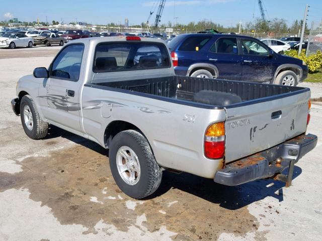 5TENL42N21Z862179 - 2001 TOYOTA TACOMA SILVER photo 3