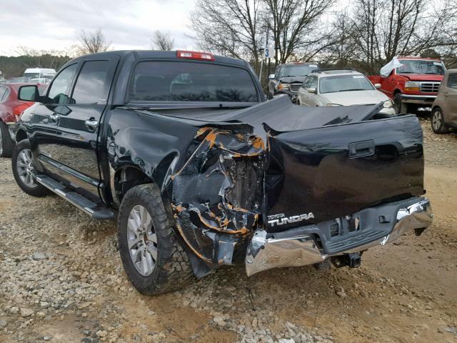 5TFFY5F15BX112917 - 2011 TOYOTA TUNDRA CRE BLACK photo 3