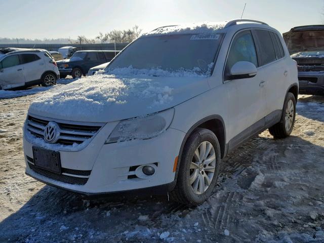 WVGBV75N19W000263 - 2009 VOLKSWAGEN TIGUAN SE WHITE photo 2