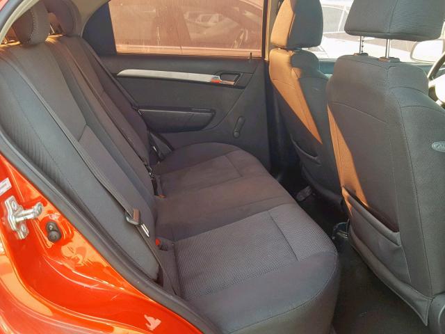 KL1TD5DE6AB079238 - 2010 CHEVROLET AVEO LS RED photo 6