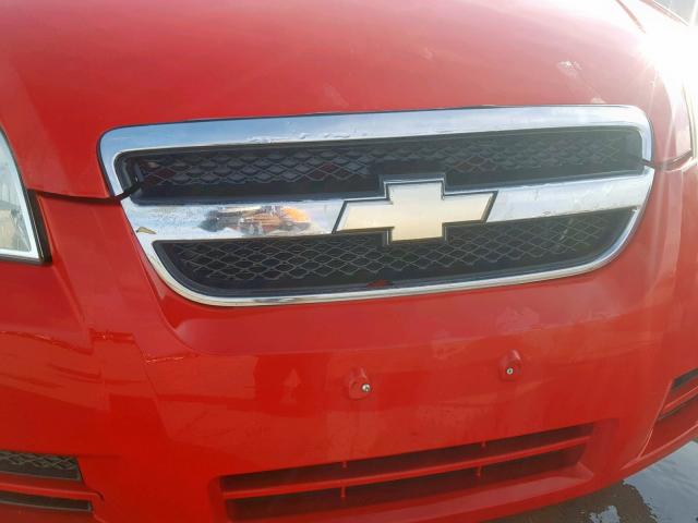 KL1TD5DE6AB079238 - 2010 CHEVROLET AVEO LS RED photo 9