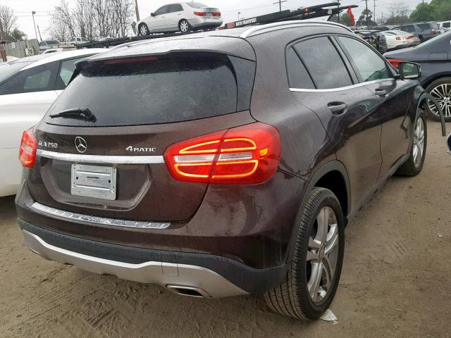 WDCTG4GB5FJ080139 - 2015 MERCEDES-BENZ GLA 250 4M BROWN photo 4