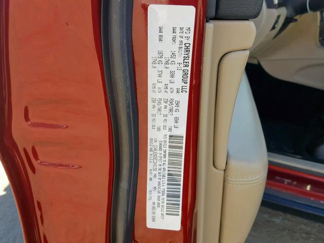 1C4RJEAG5EC243158 - 2014 JEEP GRAND CHER RED photo 10