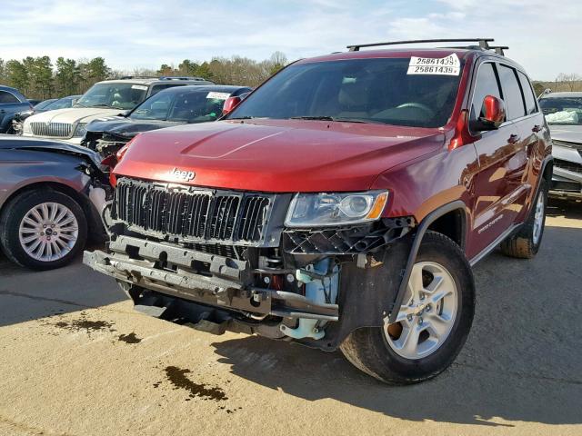 1C4RJEAG5EC243158 - 2014 JEEP GRAND CHER RED photo 2