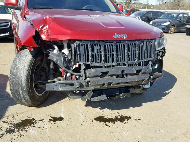 1C4RJEAG5EC243158 - 2014 JEEP GRAND CHER RED photo 9