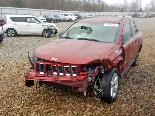 1C4NJDBB1ED756896 - 2014 JEEP COMPASS SP წითელი ფოტო 2