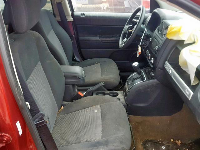 1C4NJDBB1ED756896 - 2014 JEEP COMPASS SP წითელი ფოტო 5