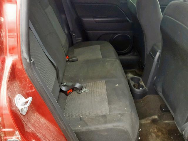 1C4NJDBB1ED756896 - 2014 JEEP COMPASS SP წითელი ფოტო 6