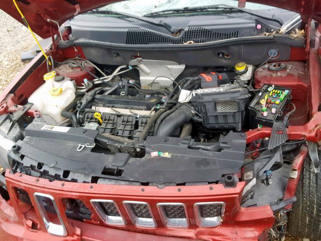 1C4NJDBB1ED756896 - 2014 JEEP COMPASS SP წითელი ფოტო 7