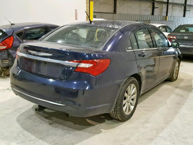 1C3CCBBB3CN211185 - 2012 CHRYSLER 200 TOURIN BLUE photo 4